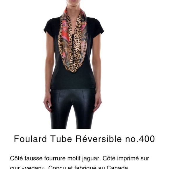Volt Design Reversible infinity scarf LEOPARD 🐆 - Picture 2 of 7